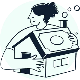 Woman_huggin_house